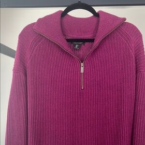 Women’s Violet Half-Zip Sweater